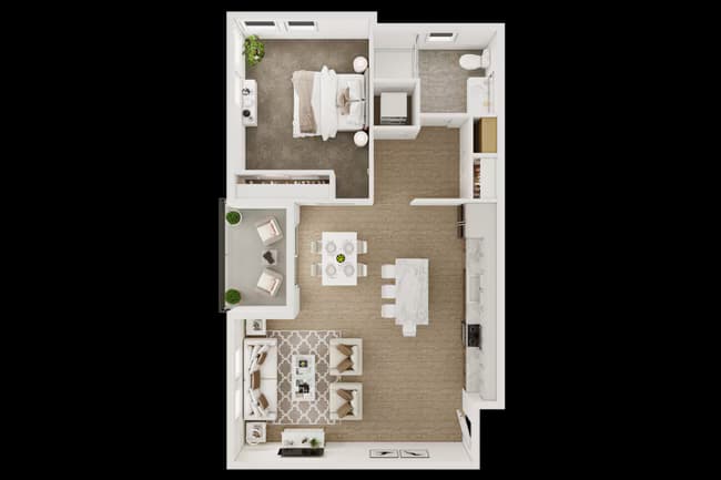1BD, 1BTH A3 719-1302 floor plan