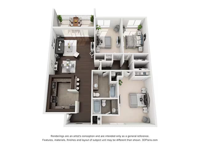 C1- Flats 0606-205 floor plan