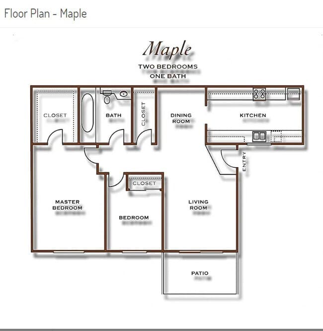 Maple floor plan