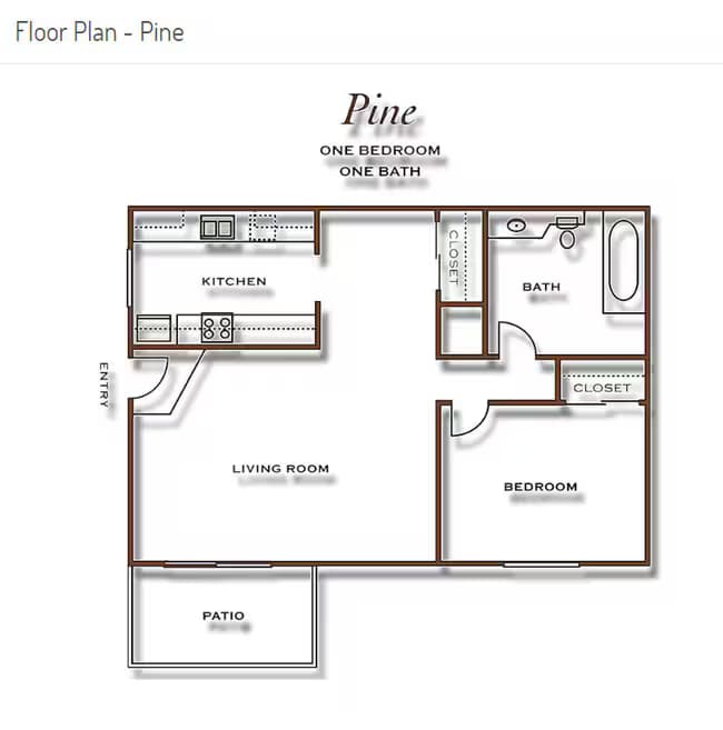 Pine floor plan