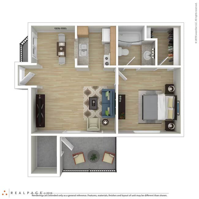 1x1VT 108 floor plan