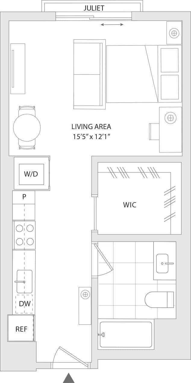 Studio M 506 floor plan