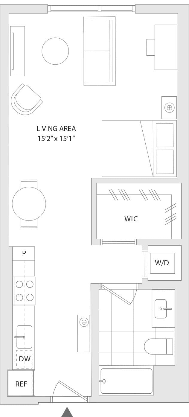 Studio Q 615 floor plan