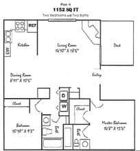 Serenity 2x2B 114 floor plan