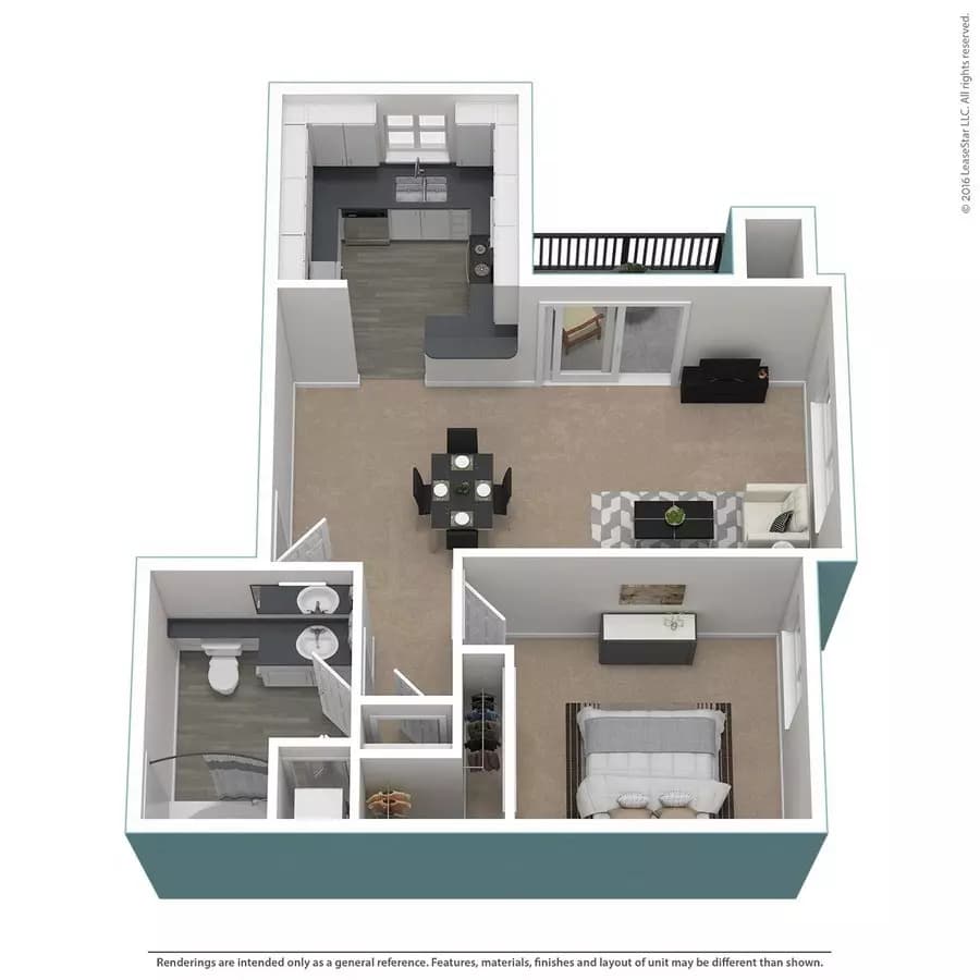 Unit 1216 1216 floor plan