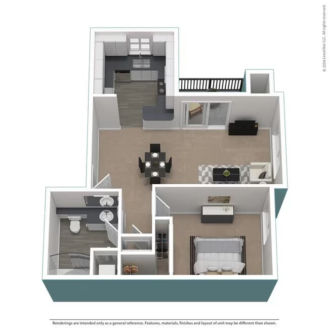 Residence 1 Upgraded 511 floor plan