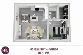 1 bedroom 1 bath 016 floor plan