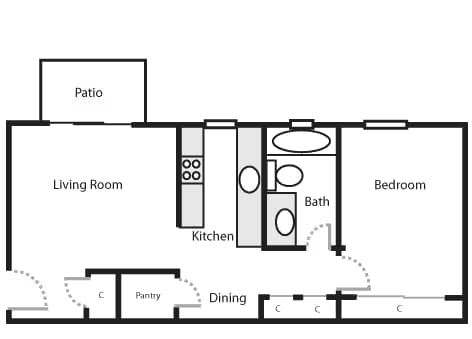 A1 104 floor plan