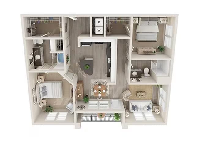 B3 2402 floor plan