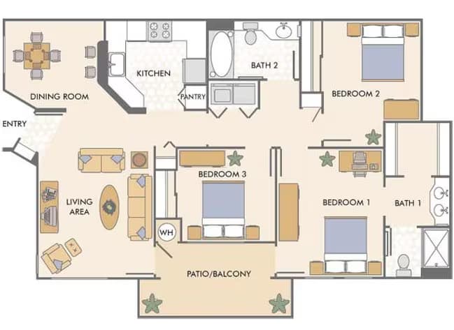 Unit 6202 2201 floor plan