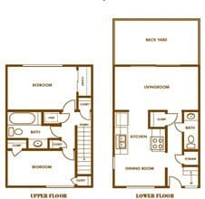 1 Bedroom 1 Bath 01 floor plan