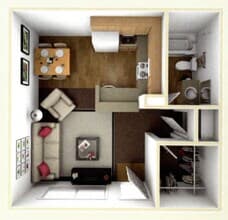 Studio floor plan