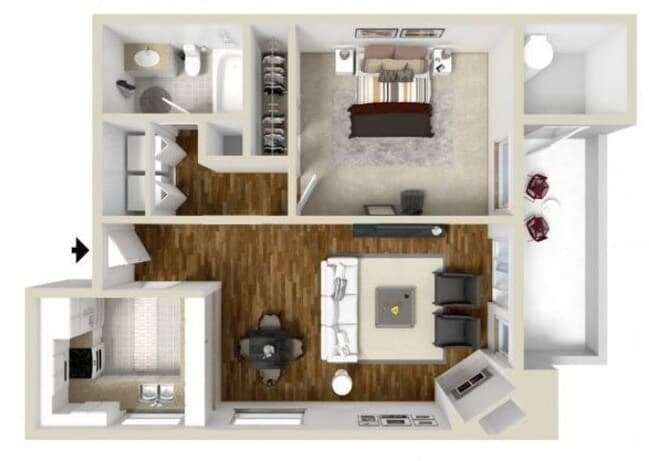 Unit 1171E 1171E floor plan