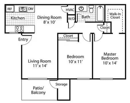 Unit 1616 0134 floor plan