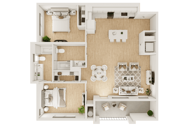 2B 5-302 floor plan