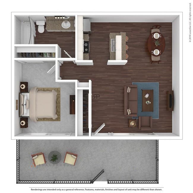 One Bedroom 9 floor plan