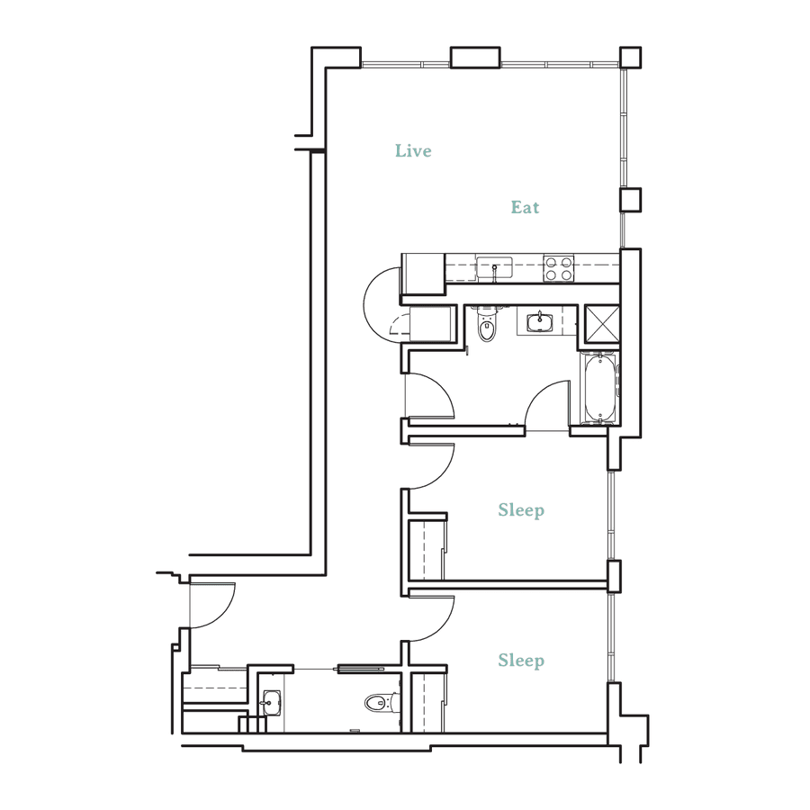 Higby C1 221 floor plan
