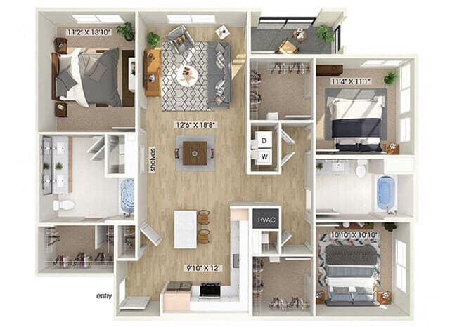Unit 782-207 745-221 floor plan