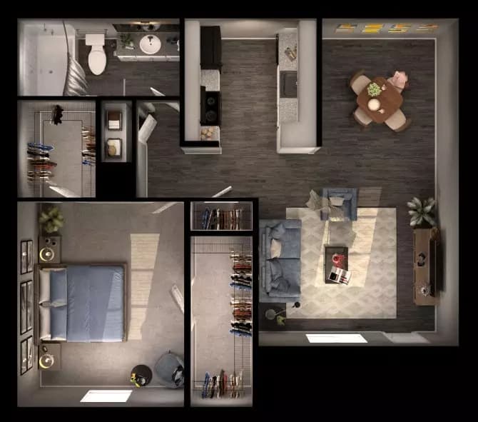 Sausalito 1x1 015 floor plan
