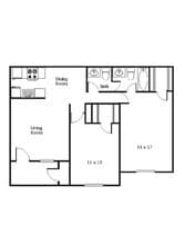 Sausalito 2x1.5 140 floor plan