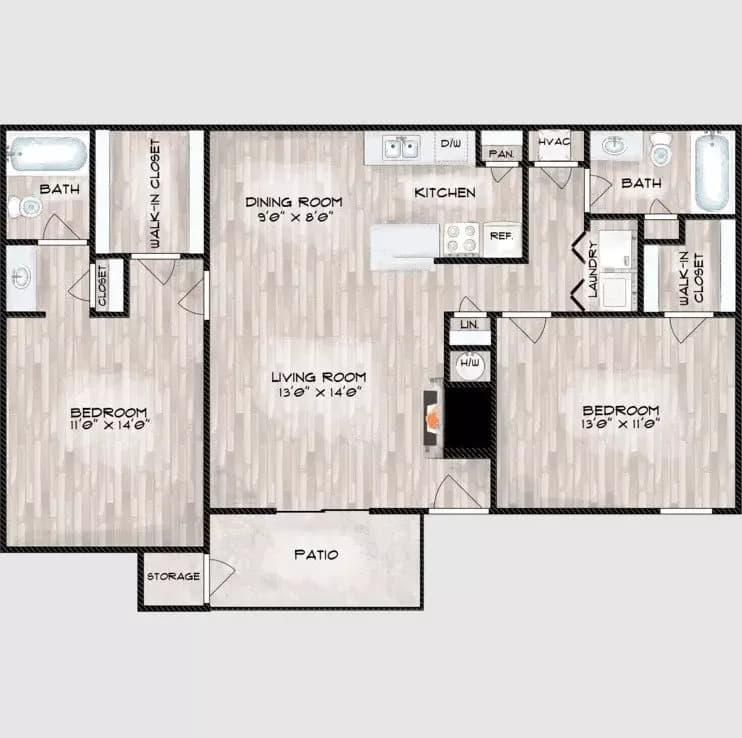 Unit 6610 6610 floor plan