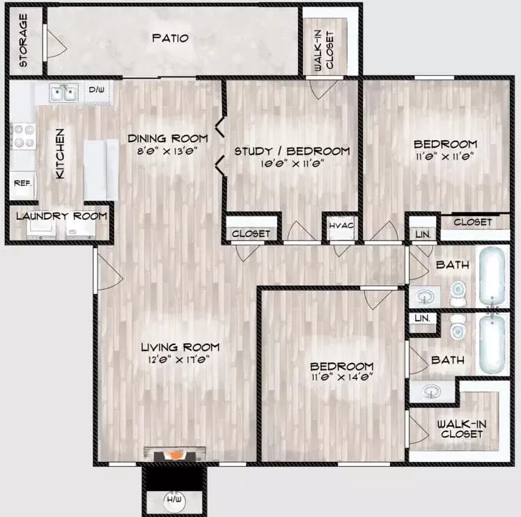 Unit 6106 6106 floor plan