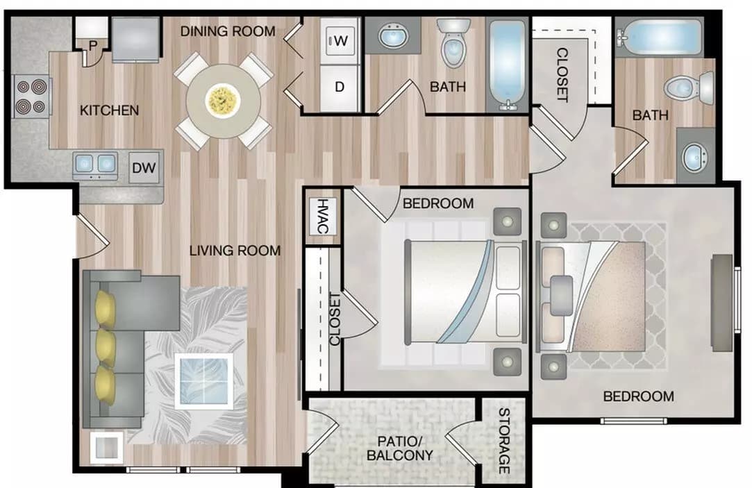 Unit 3201 3201 floor plan