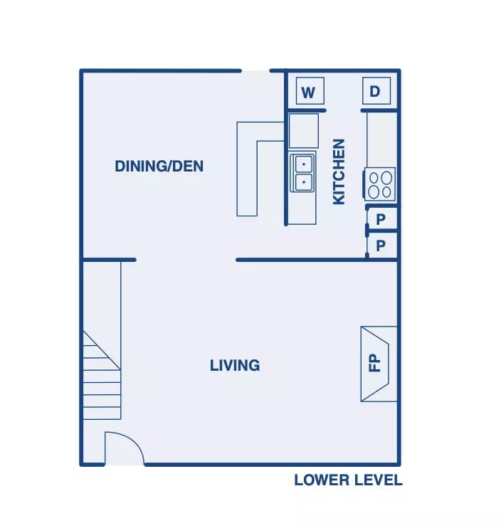 2 Beds • 2 Bath floor plan