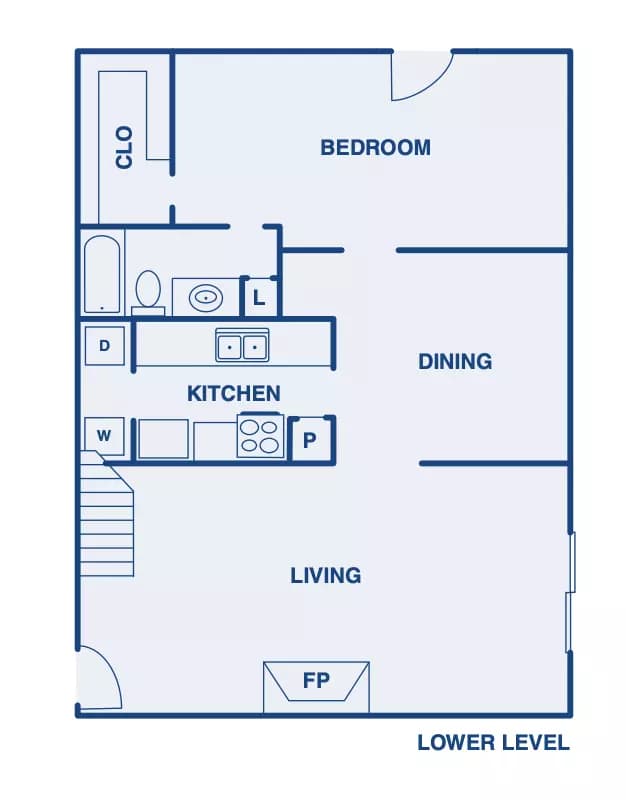 4 Beds • 3 Bath floor plan