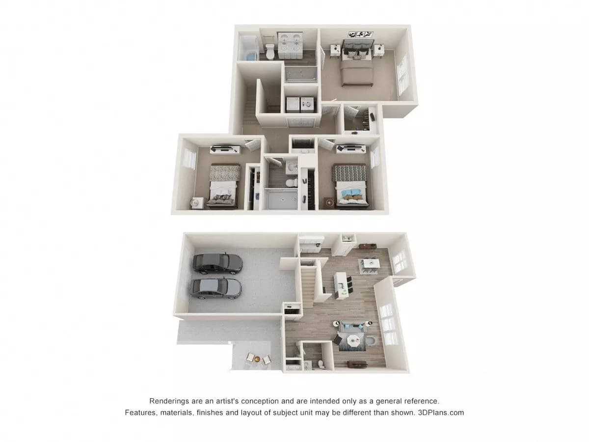 Unit 15887BD 15887BD floor plan