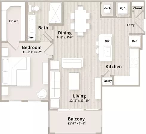 Unit 7307 7307 floor plan