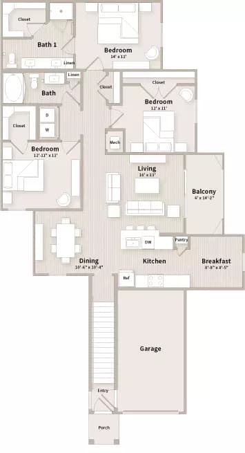 Unit 4201 4201 floor plan