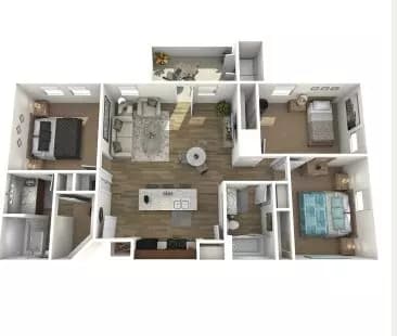 3 Beds • 2 Bath 3304 floor plan
