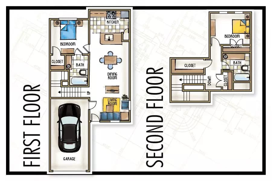 Unit - - floor plan