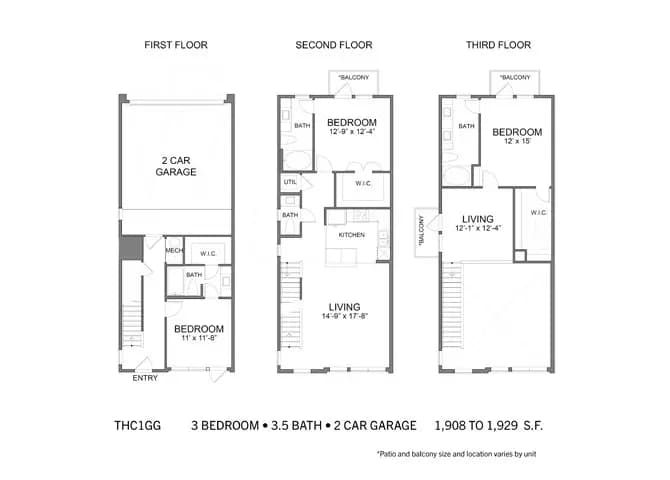Unit - - floor plan
