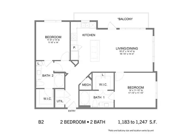 Unit - - floor plan