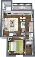 A4 Traditional 1209 floor plan