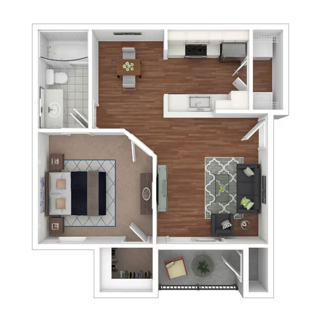 1 Bed • 1 Bath 1336 floor plan
