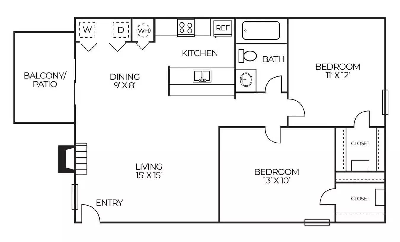Unit 1196 1196 floor plan