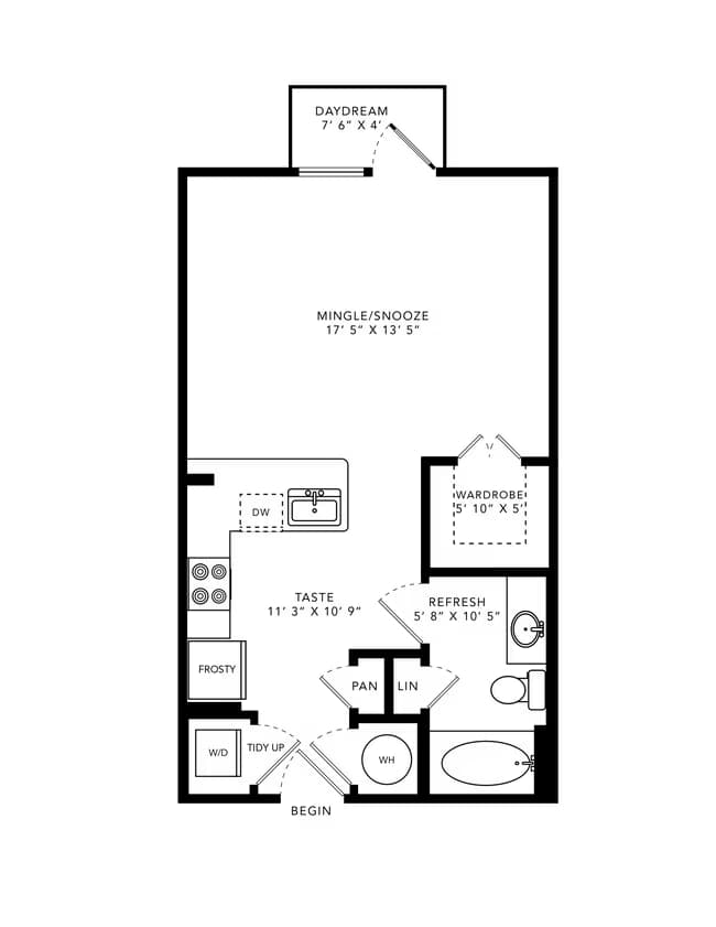 Unit 1105 1105 floor plan