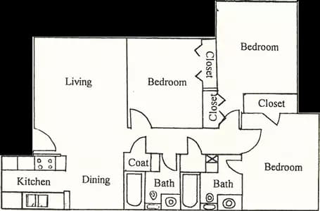 Unit - - floor plan