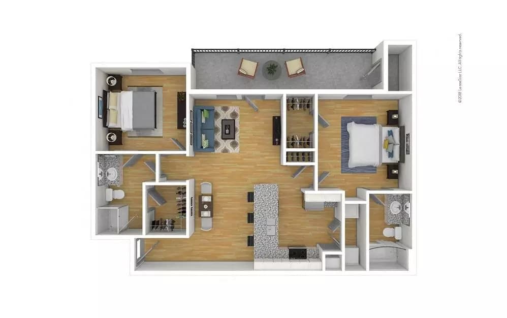 The Pecan with Attached Garage floor plan