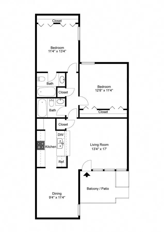 Unit 126A 126A floor plan