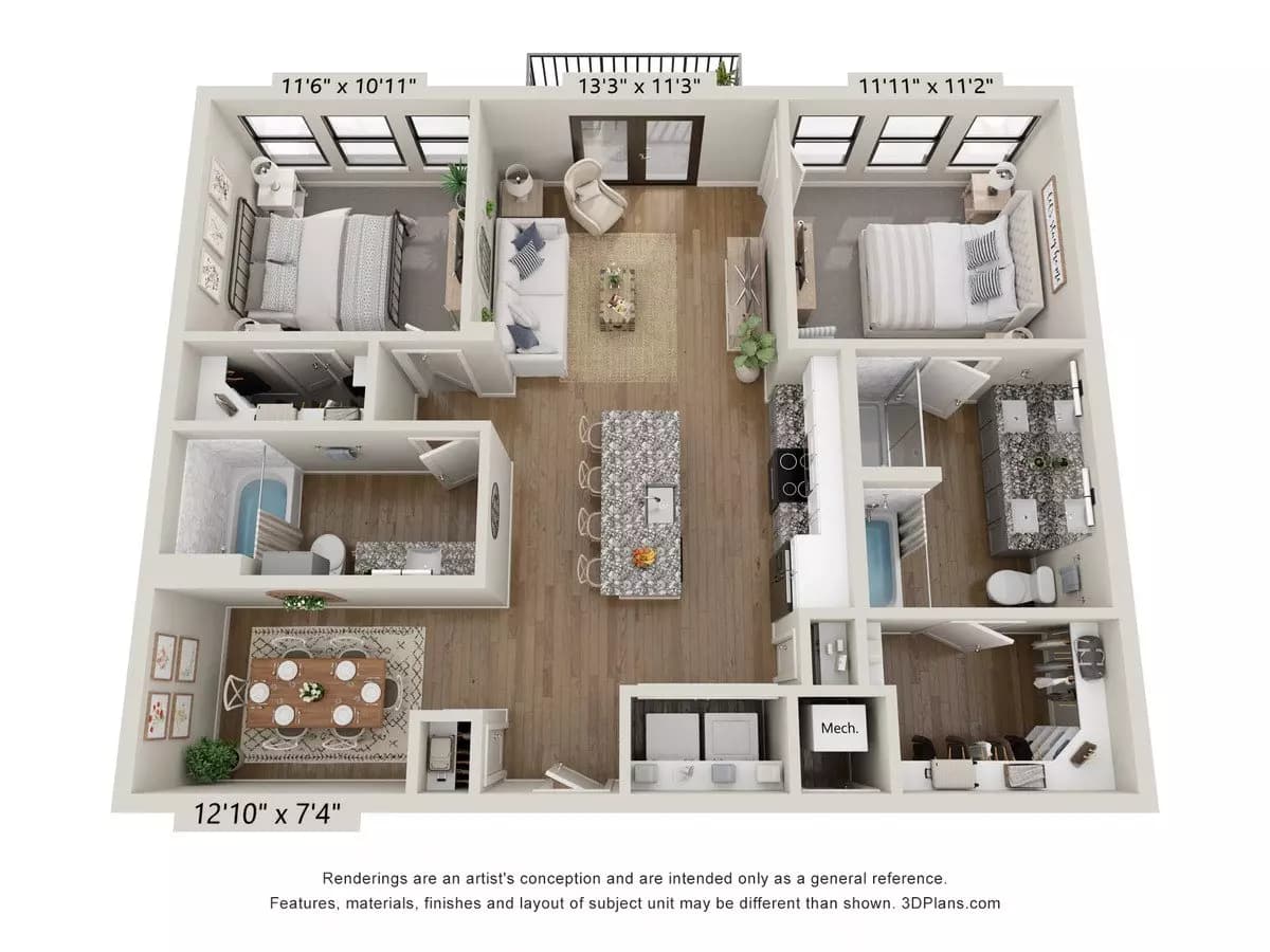 Unit 3401 3401 floor plan