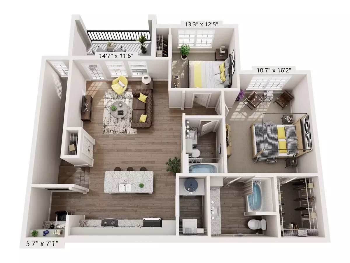 Unit 4212 4212 floor plan