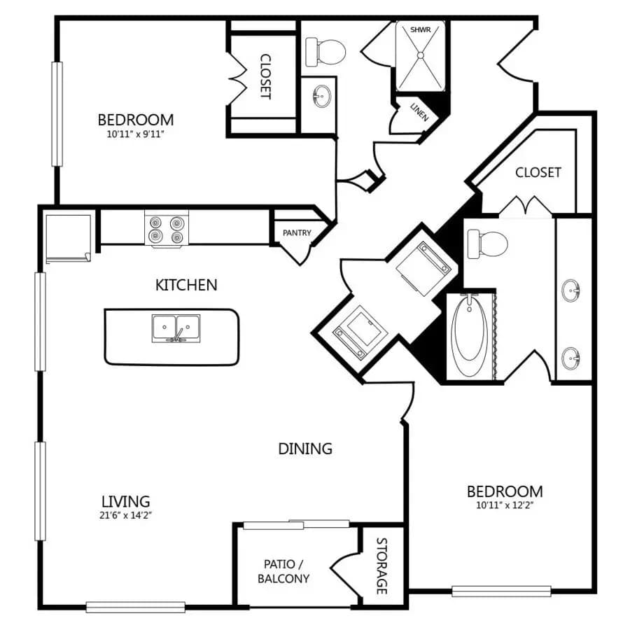 Unit 4214 4214 floor plan