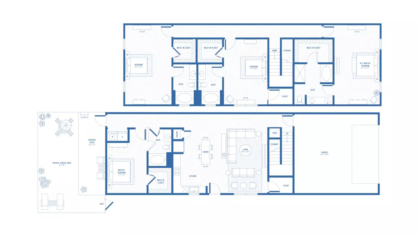 4 Beds • 4 Bath 602A floor plan