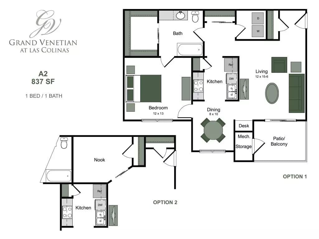 Unit 1833 1833 floor plan