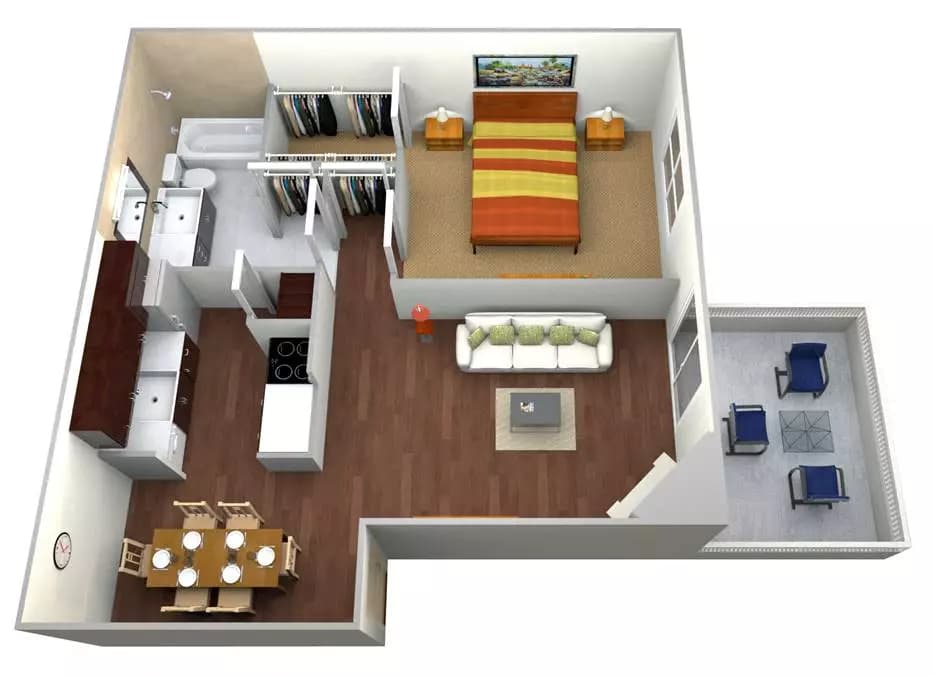 Unit 7723G 7723G floor plan