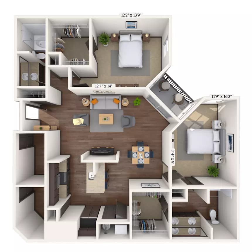 Unit 3405 3405 floor plan